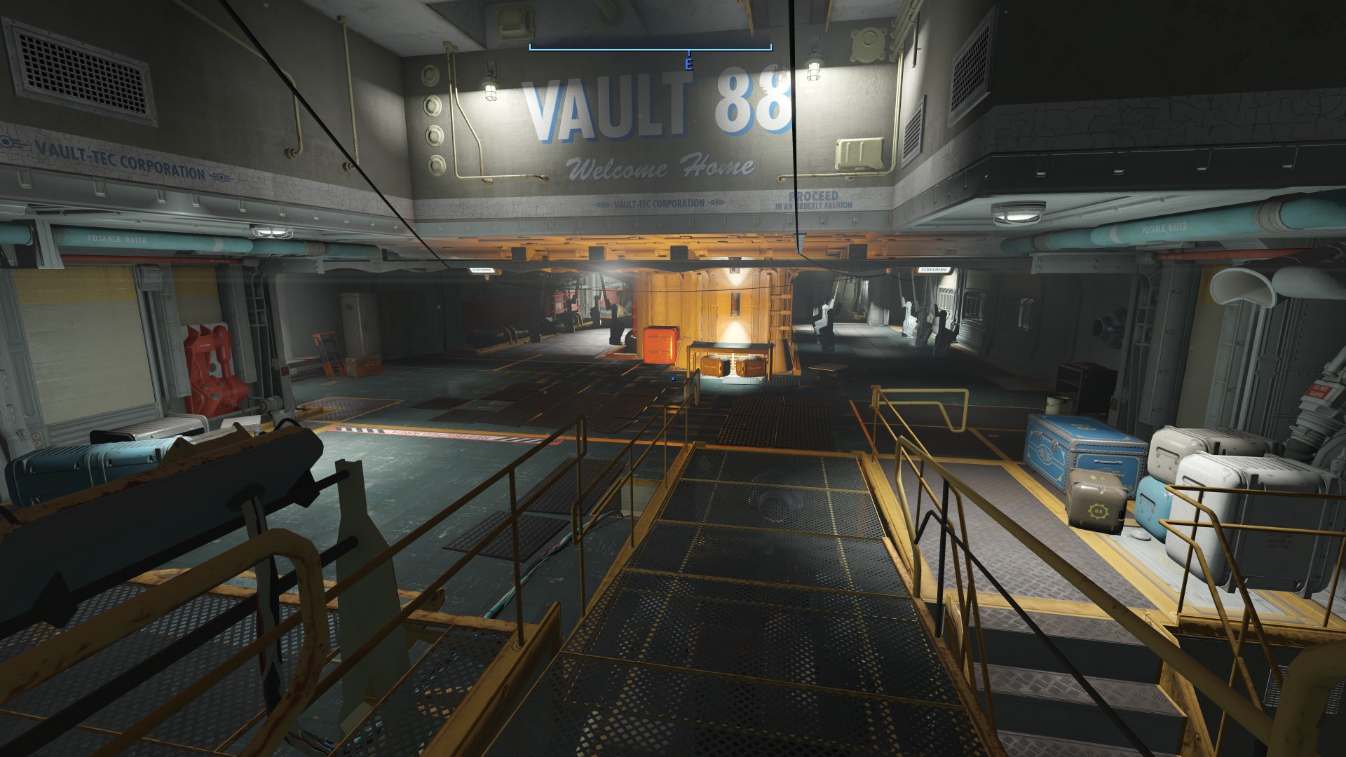 Fallout 4 screenshot showing custom-built area